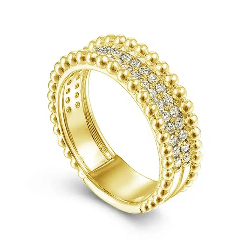Huitan Luxus-Damenringe mit eingelegtem, glänzendem Zirkonia, Fingerzubehör für Party, Alltag, einzigartiges Design, bezaubernder Modeschmuck