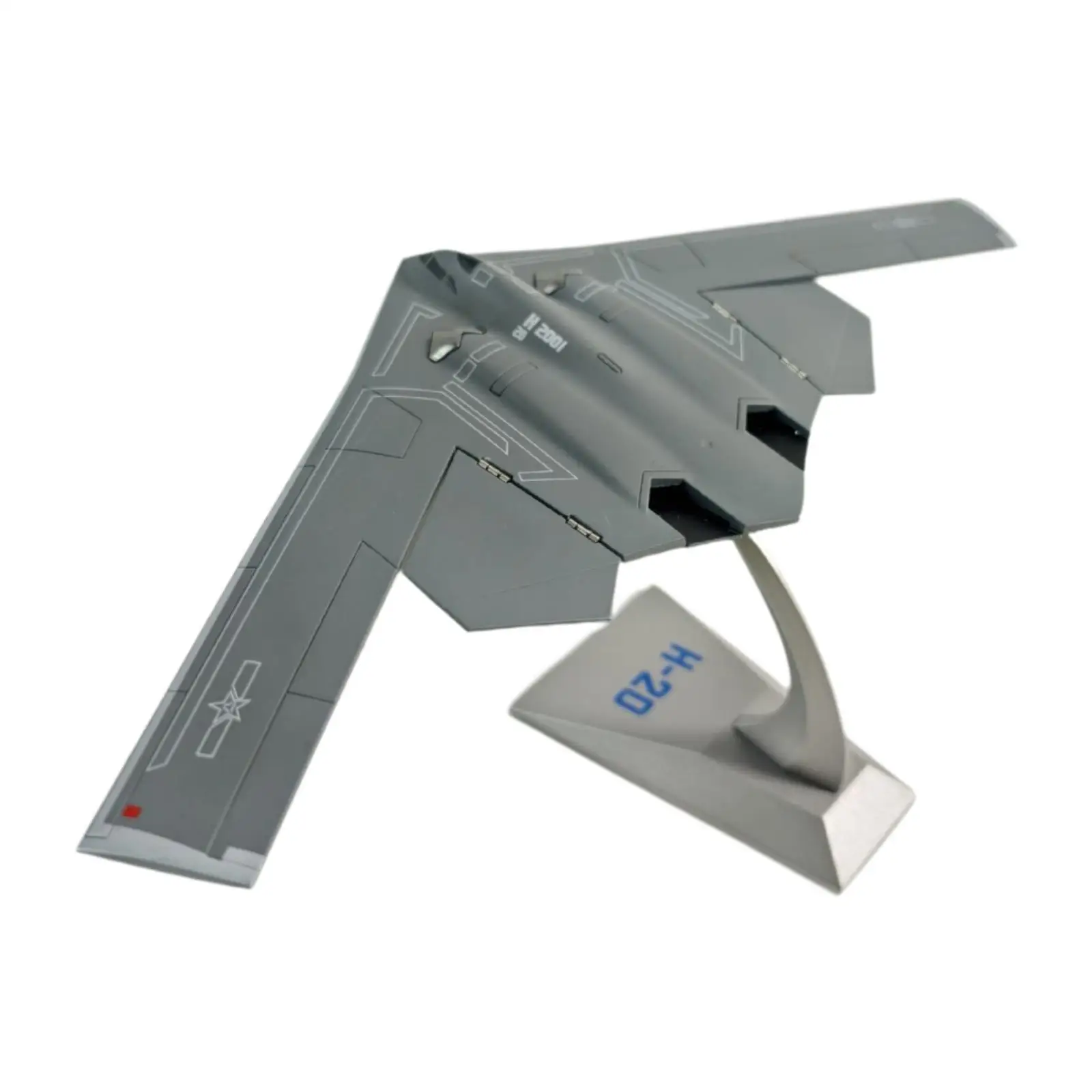 1/200 H-20 نموذج مقاتل استراتيجي ديكور مجموعة عرض موقف نموذج طائرة لرسم غرفة الرف طاولة مكتبية المنزل #2
