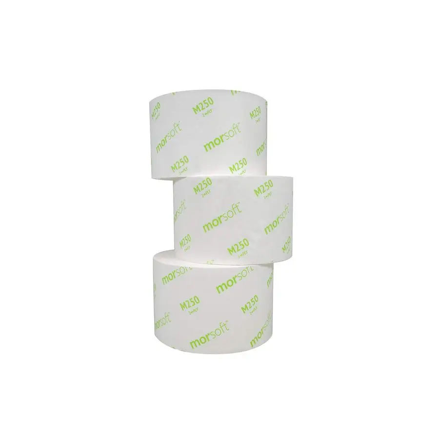 Paper M250 MorSoft Coreless Alternative Bath Tissue SepticSafe, 2Ply White, 1250 Rl 24 Ct