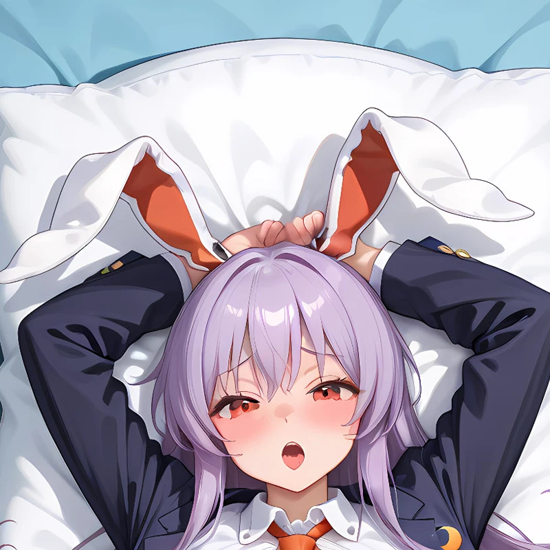 Dakimakura Anime Pillow Case Reisen Uongein Inaba Double Sided Print Life Size Pillow Cover Anime Waifu Pillowcase Gift