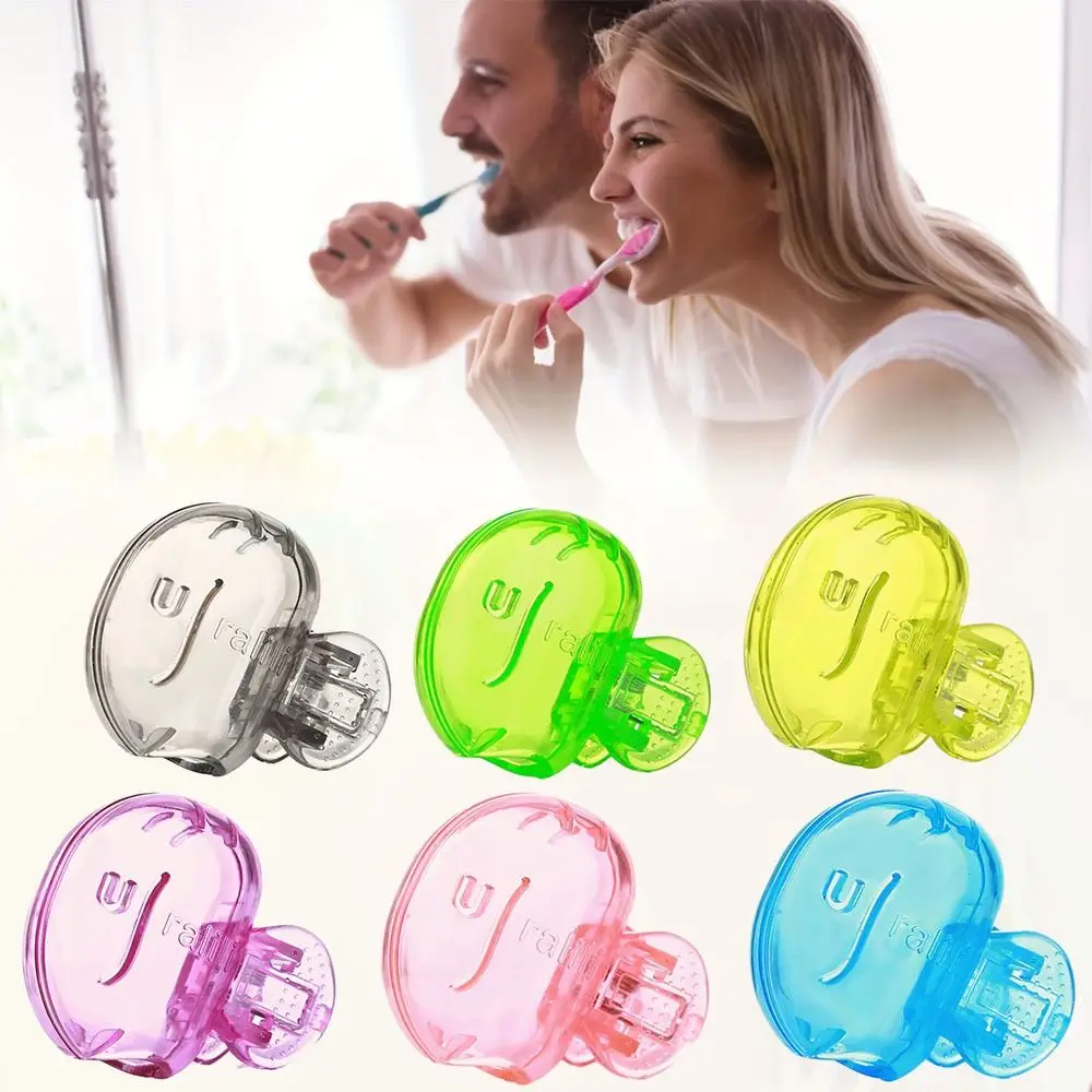 Portable Toothbrush Protective Cap Toothbrush Head Storage Clip Toothbrush Shell Travel Toothbrush Storage Clip Transparent
