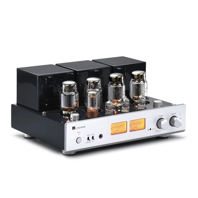 115V 230V X7 KT88 Electronic Tube High-power Remote Control Vacuum Tube Amplifier Audio Band Balance/playback