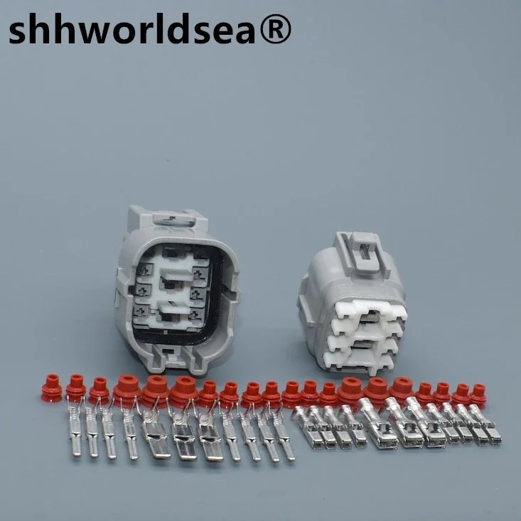 shhworldsea 11Pin  2.3mm/4.8mm Automobile Connector Wiring Harness Male Female Plug Composite Plug With Terminal 6189-0375