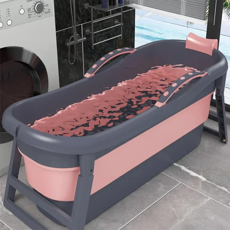 Portable Enlarged and Heightened Bathtub for Adults, Foldable Bathtubs, Full Body, Bathroom, Home, Children's Bath Tub