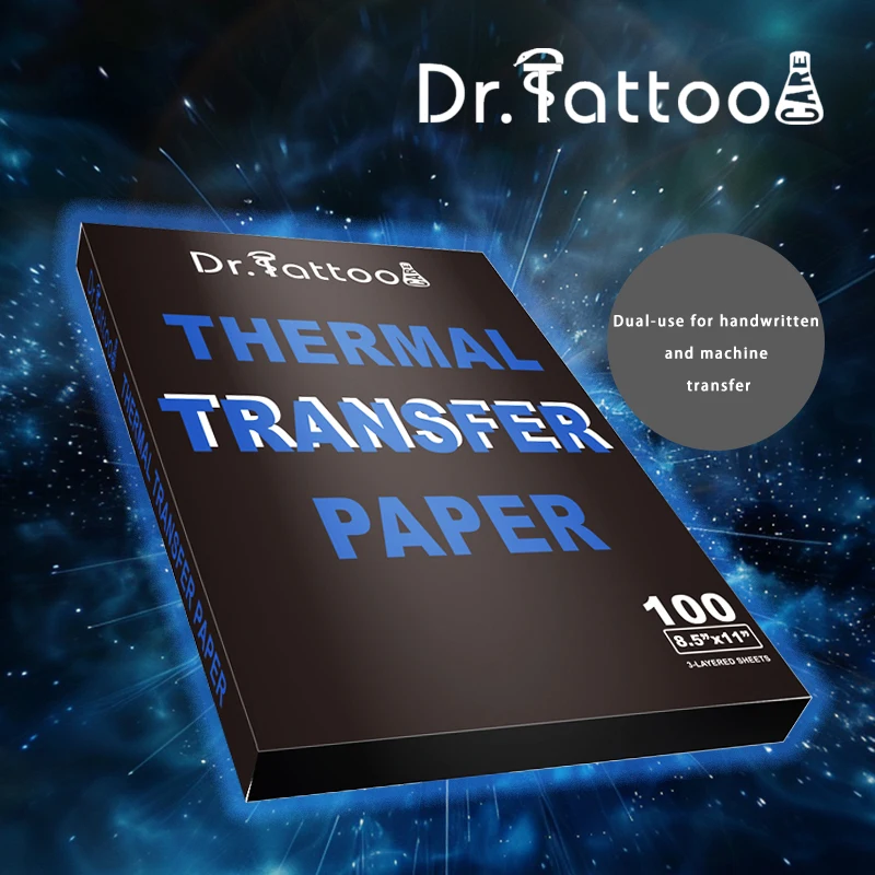 

Dr.tattoo Thermal Transfer Paper For Tattoo Stencil Work With Copier Machine 20pcs 100pcs Spirit