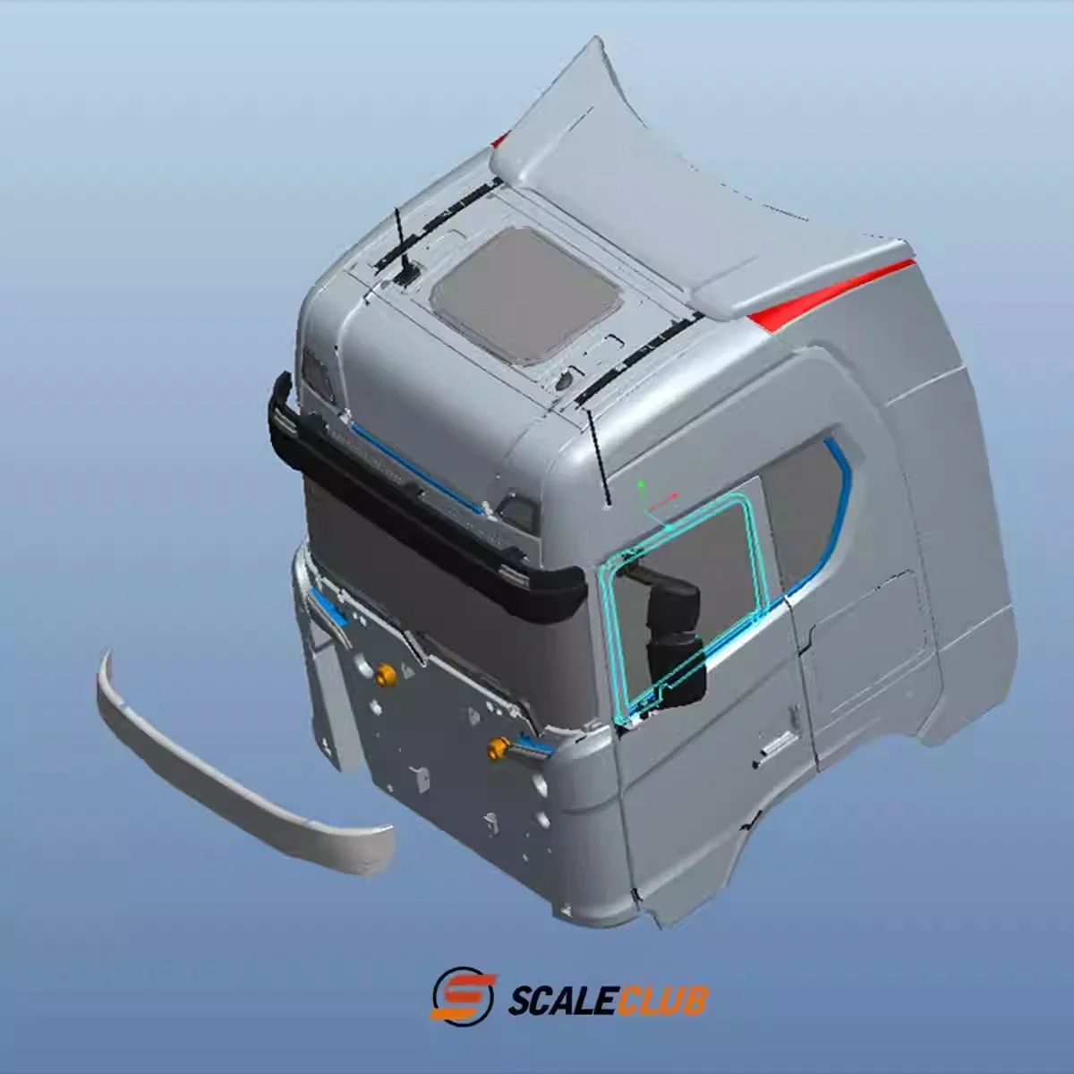 

Rc 770S Wiper Rockfall Protect Guard Windshield Baffle Simulation Toy For 1/14 Tamiya RC Remote Control Trailer Model Parts DIY