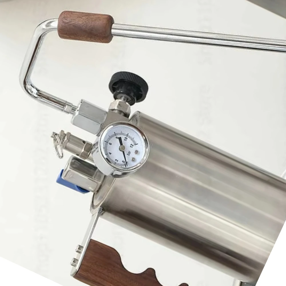 Outdoor camping steam milk frother coffee latte art frothing machine stainless steel direct fire home commercial small