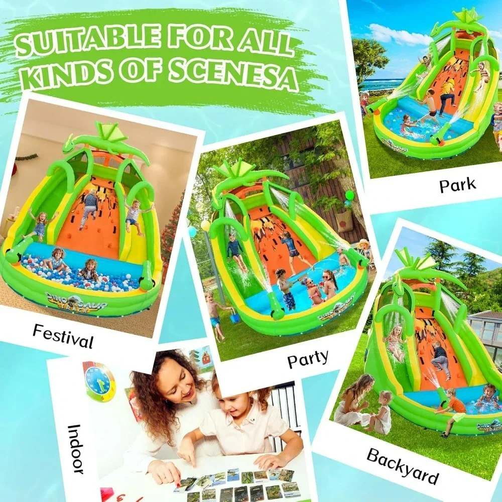 Aufblasbares Bounce House, Wasser rutsche Bounce House mit Klettern, Wasser pistolen für Kinder, Wasser Bounce House für Outdoor Indoor.