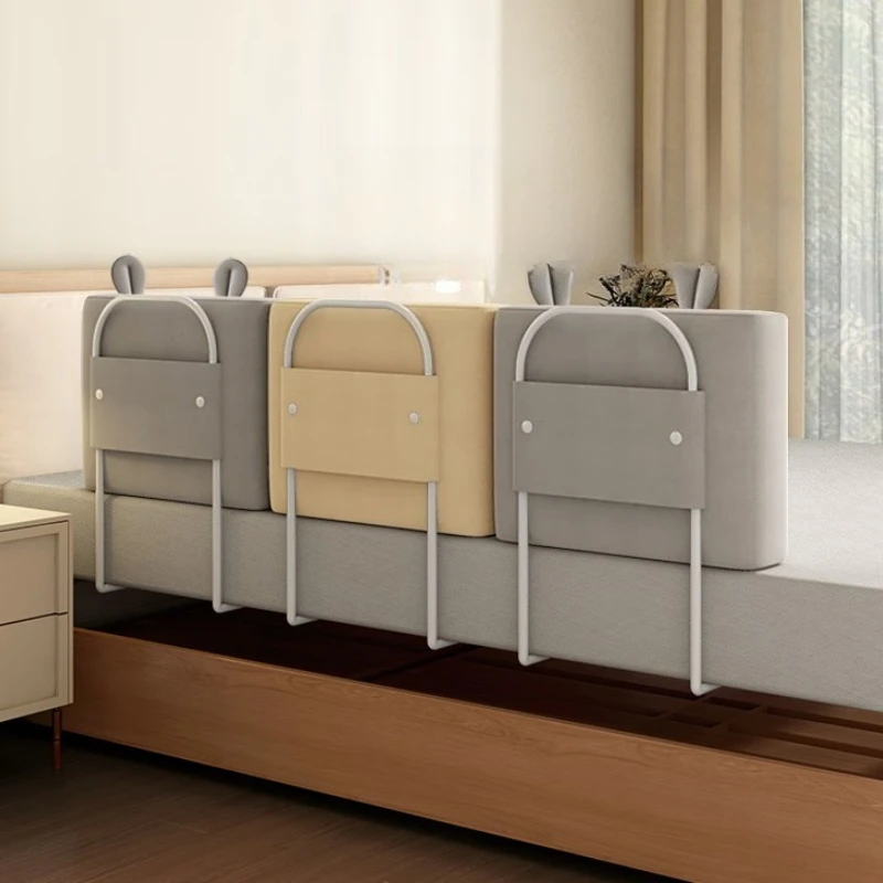 Bed rail for babies and children, anti-fall protective fence for baby beds, bed side baffle, soft bed guardrail, gray bear