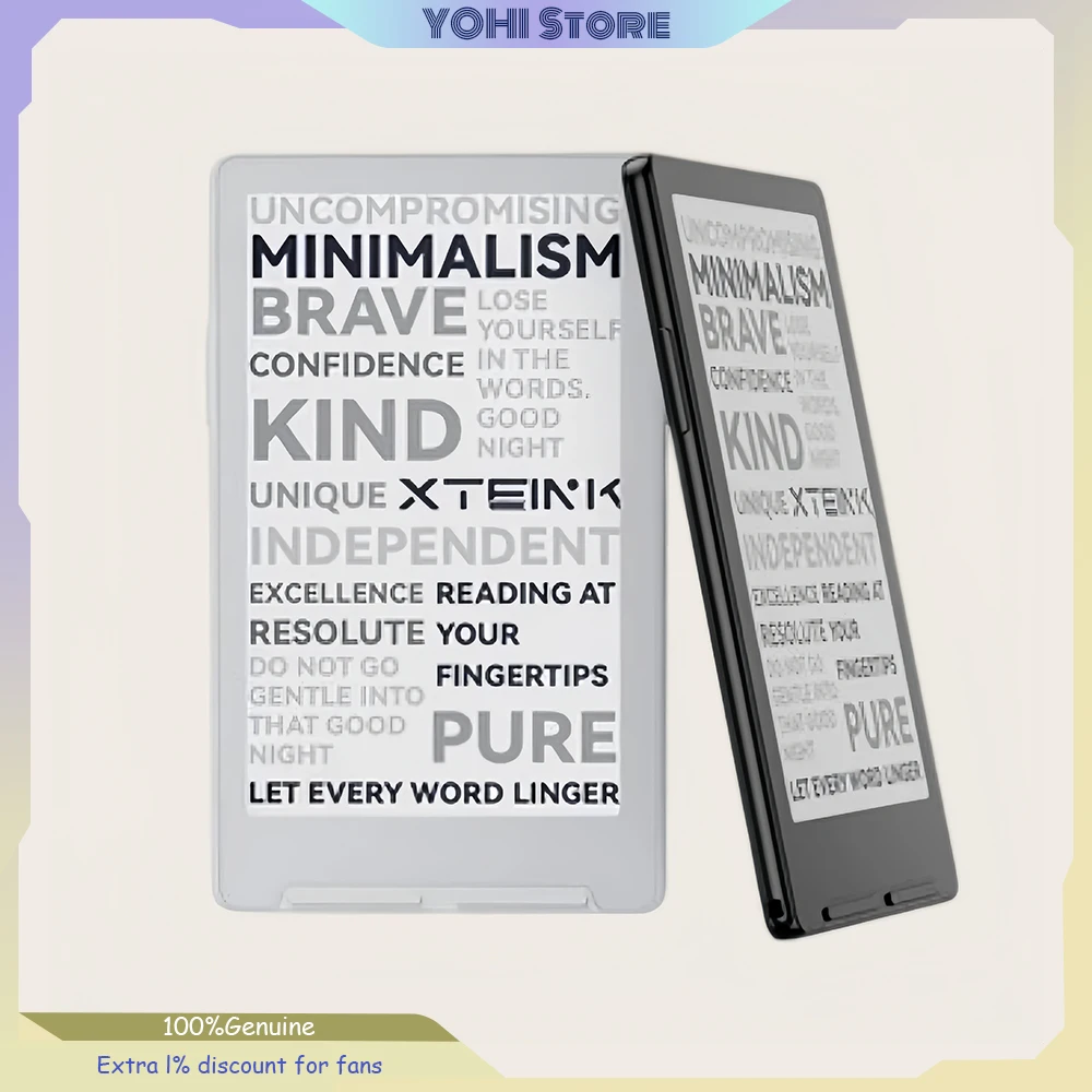 XTEINK X4 Classic International Version Pocket Ereader Ultra-Light 68g 4.9mm Thin E-Ink 4.3