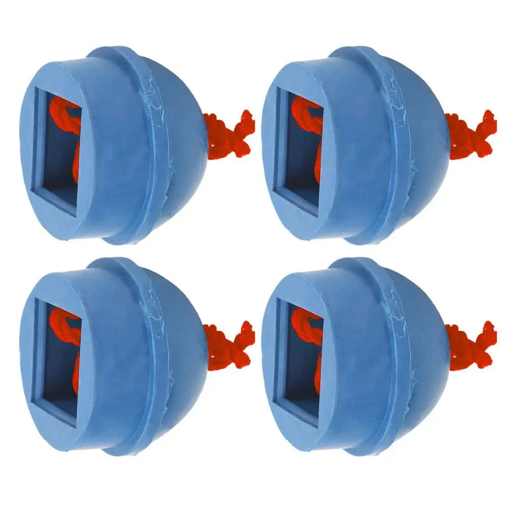 4pcs Rubber Cue Chalk Holder Non Slip Anti-Lost String Pool Chalk Holder With Cord Chalk Organizer Pool Table