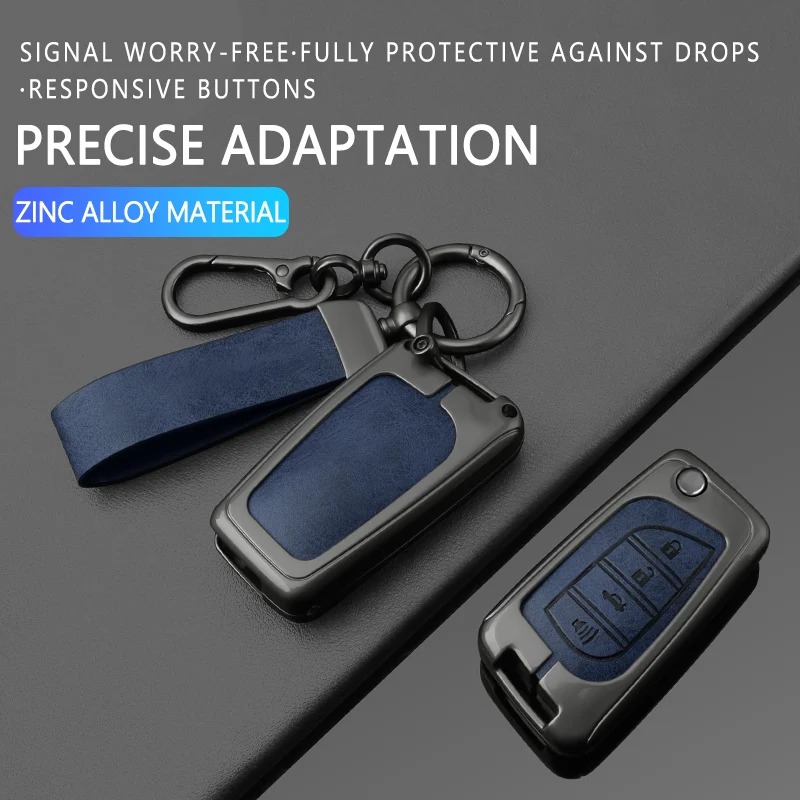 4 Buttons Car Key Case Cover for Toyota Hilux Corolla Avensis Prado Fortuner RAV4 CHR Shell Accessories