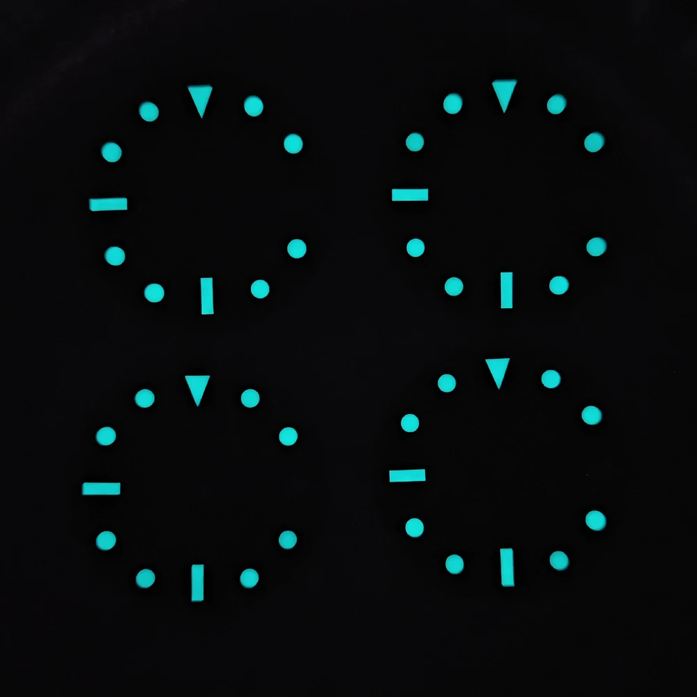 28.5mm Watch Dial Blue Lumes Dial Gradient Sterile Dial nh35 Watch Face Watch Parts Fit NH35/NH36/NH38/NH70/NH72 Movement