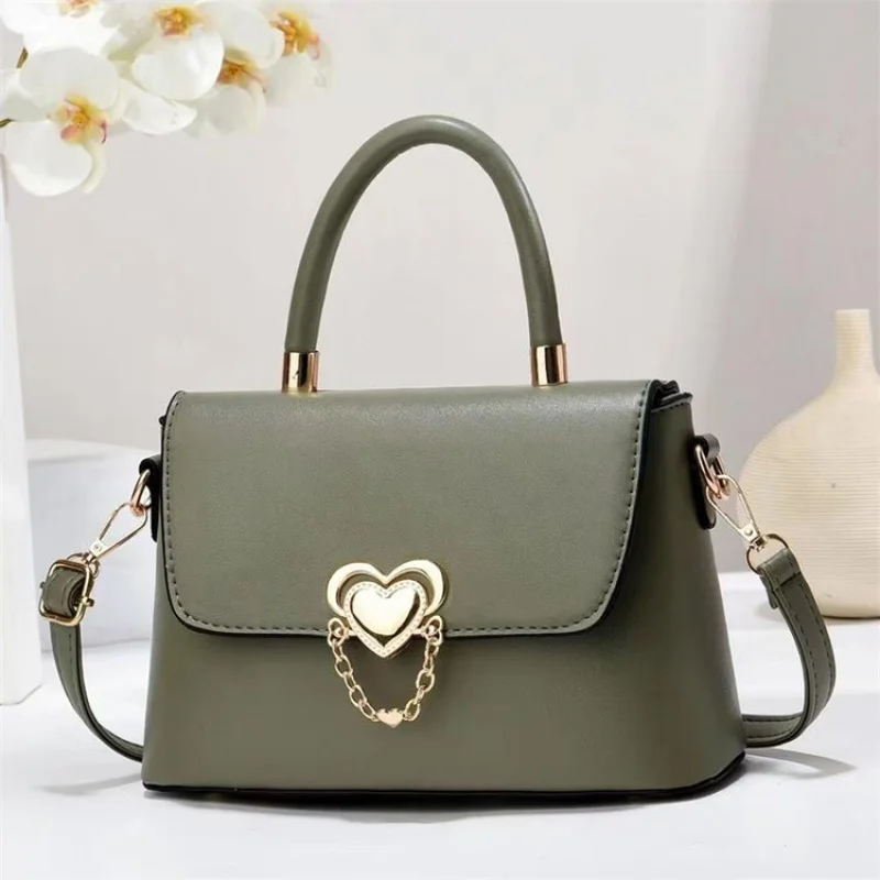 

Fashionable Luxury Brand Leather Women's Messenger Bag Elegant Classic Elegant Hardware Trendy Vintage Daily Commuter Bag​