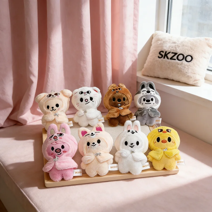 Nouveau SKZOO Stray enfants en peluche poupée porte-clés mignon Animal poupée pendentif en peluche jouet sac pendentif enfants Festival cadeau