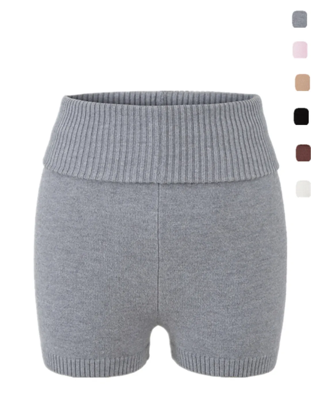 

Sexy Tight Knitted ort Pants Double Layered Waisand Teaded Slimming Hot Pants Low Waist Tee-quarter Length Knitted ...