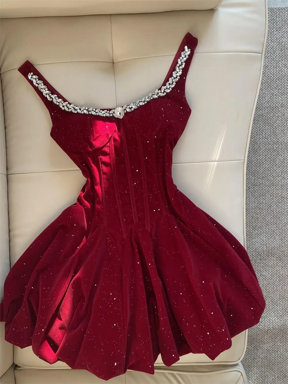 Elegancka francuska sukienka z aksamitu z odkrytymi ramionami, kokardą, dopasowana, vintage, w kształcie litery A, mini, damska, Y2K, na wieczorne przyjęcie, wyszczuplająca, lolita, formalna.