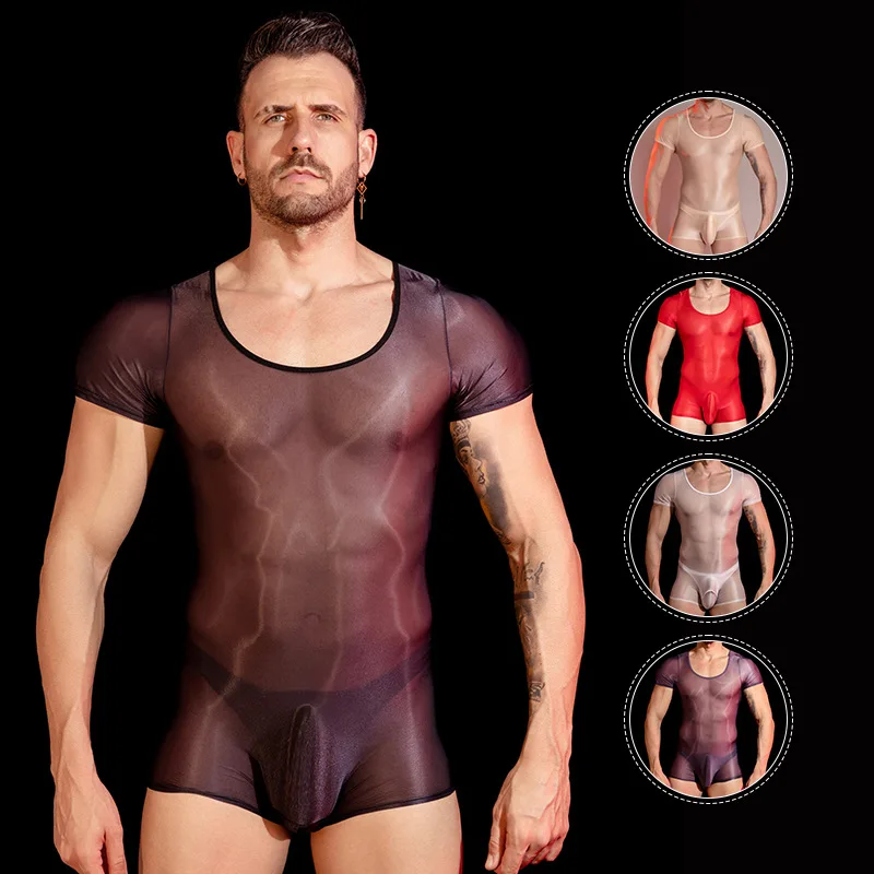 ملابس داخلية جنسية جديدة لعام 2025، خفيفة، حريرية، باردة، قابلة للتنفس، صديقة للبشرة، نحت الجسم للرجال بزاوية مسطحة من قطعة واحدة