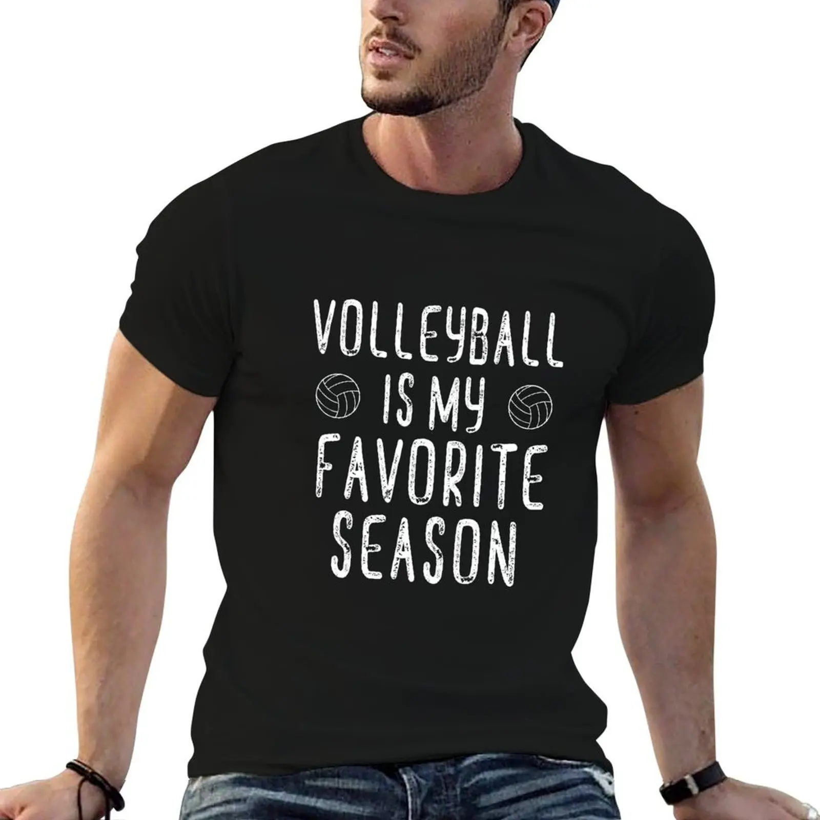volleyball is my favorite season T-Shirt t shirts for man graphic vintage mens graphic t shirts T-Shirt