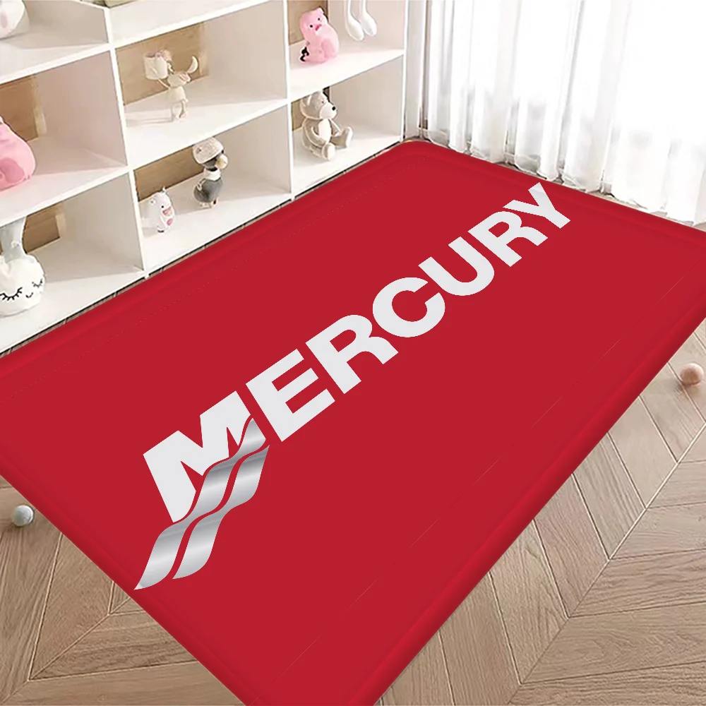 M-Mercury Racing Bathroom Mat Non-Slip Laundry Room Mat Laundry Decor Balcony Child Living Room Toilet Rug