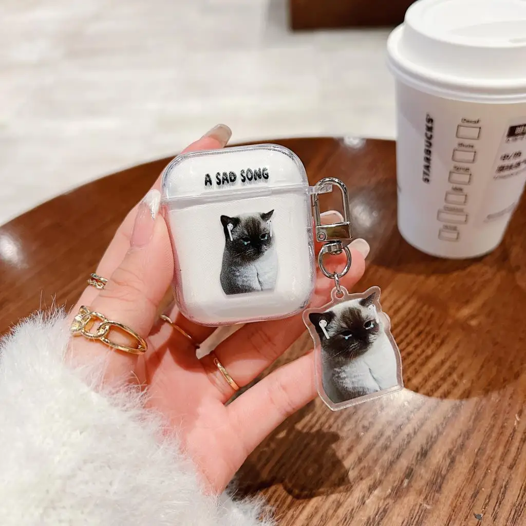 Cute Cartoon Cat Dog Fone De Ouvido Casos Para Airpods 1/2 Capa Protetora Sem Fio Para Airpods Pro 2nd Air pods 3 Capa