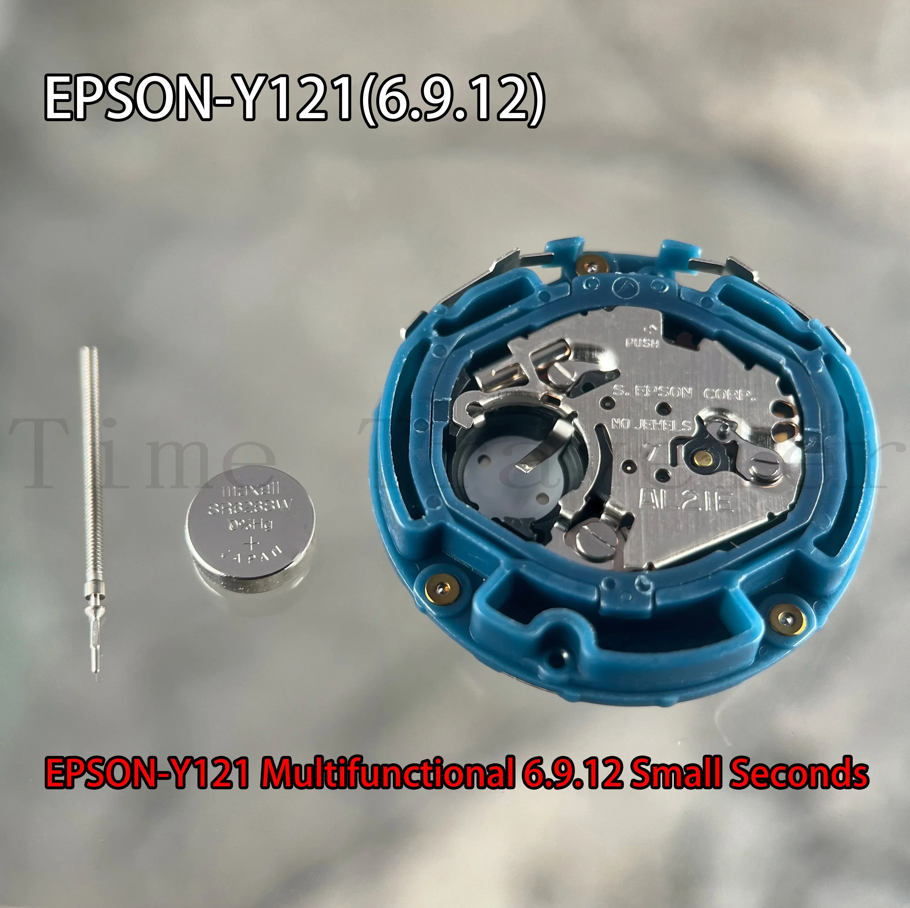 Movimento Quartz Y121 para Epson, Multifunc, 6.9.12, Pequenos Segundos