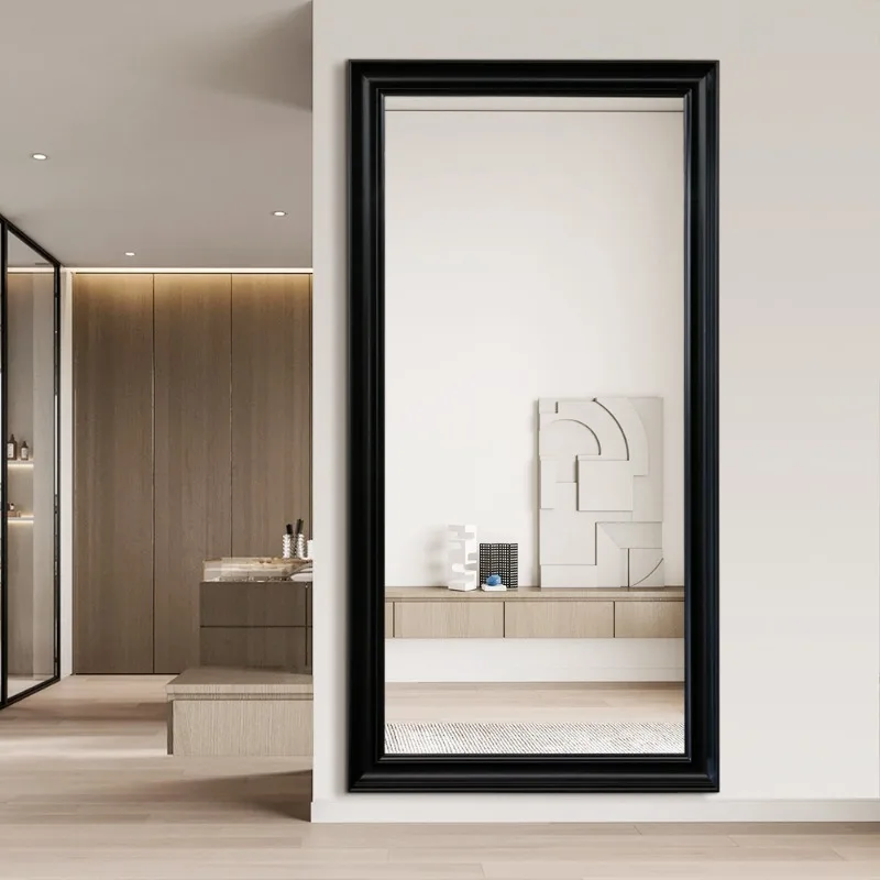 Grand miroir de dressing au sol, magasin de vêtements, corps complet pour la maison