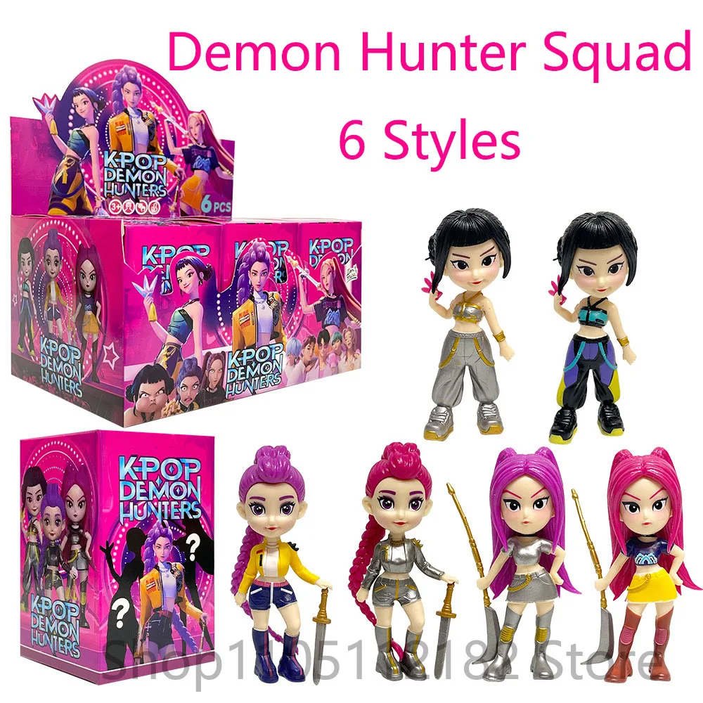 

Новый аниме Kpop Devil Hunter слепая коробка разборка забавная слепая сумка маленькая статуя периферийная модель настольная слепая коробка украшение подарок
