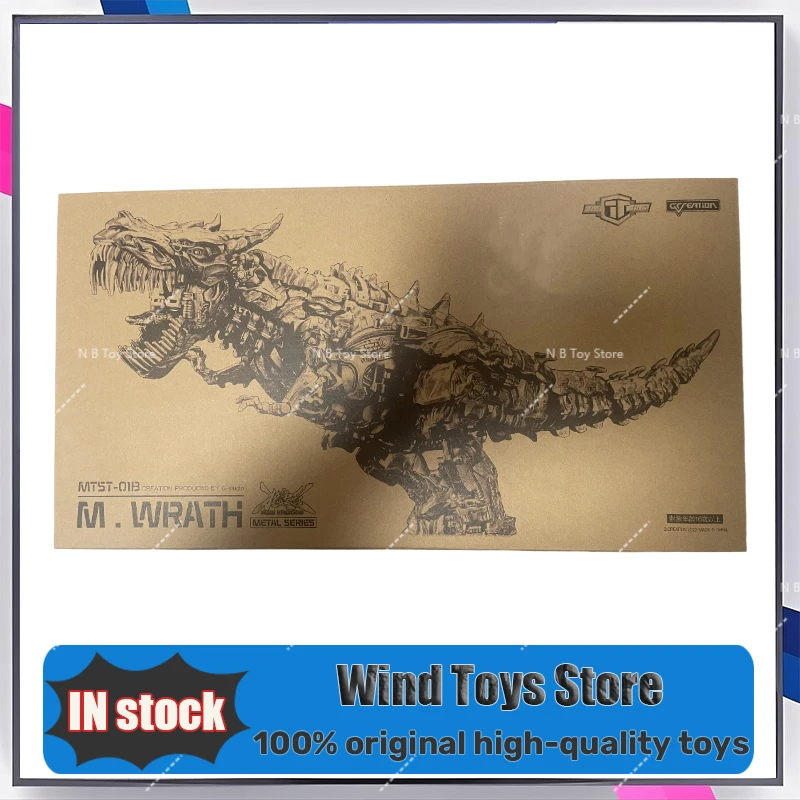 【IN VOORRAAD】Transformatie G-CREATIE Grimlock MTST-01B MTST01B WRATH Dinosaur Standbeeld Niveau Schilderen Action Figure
