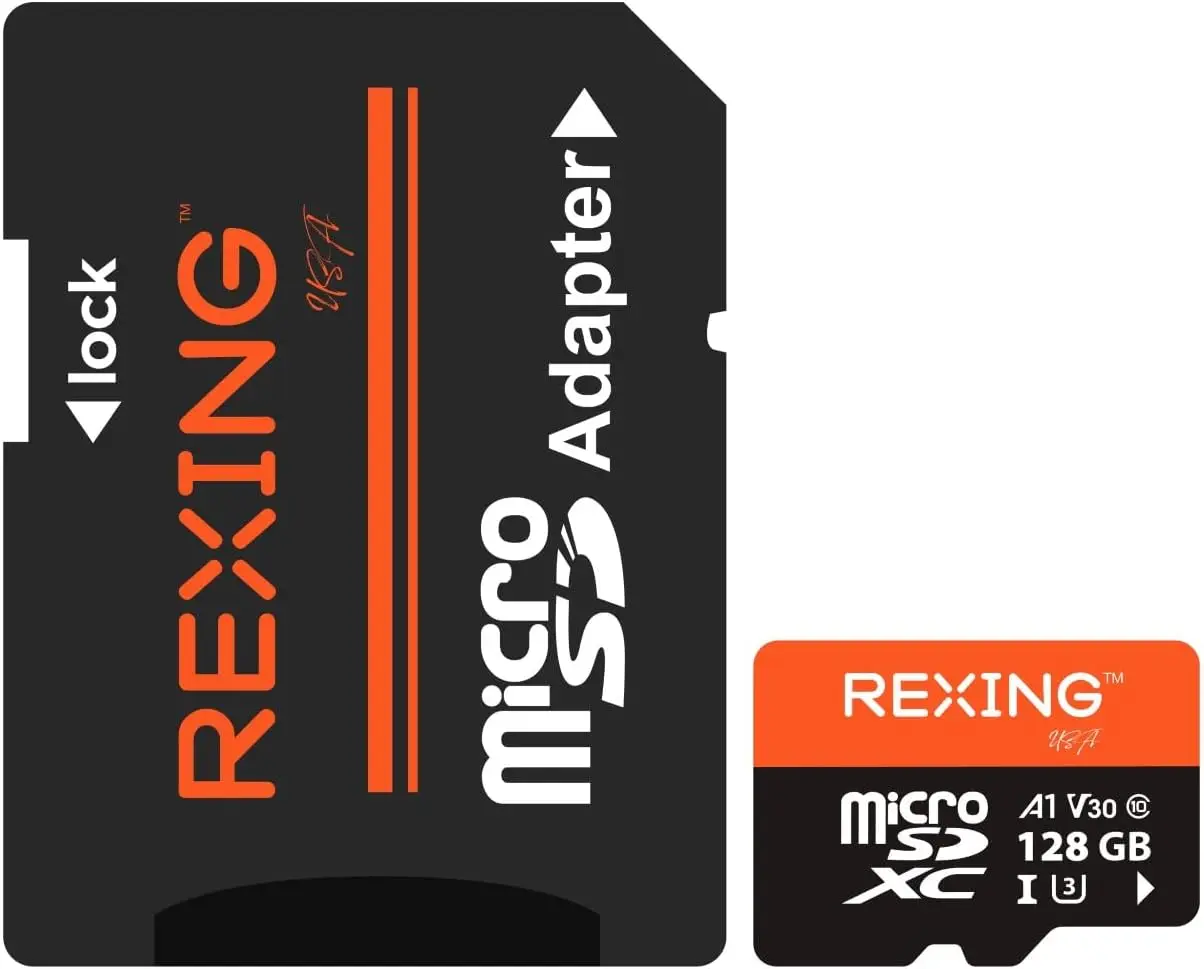 

128GB MicroSDXC UHS-3 Card for Dash Cams, Security Cameras & Body Cams with Adapter