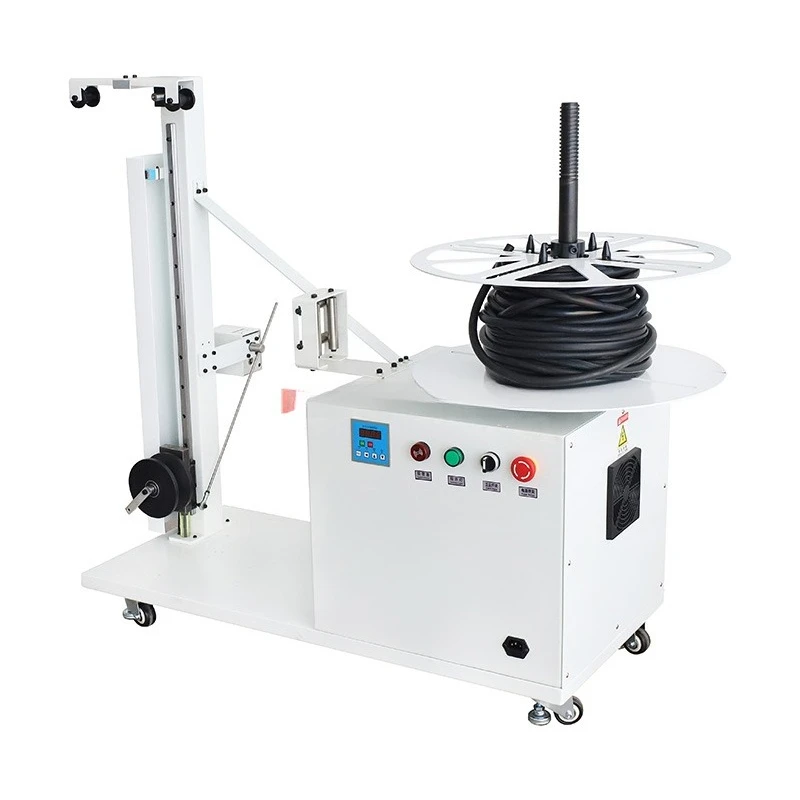 

Automatic cable coil connecting machine