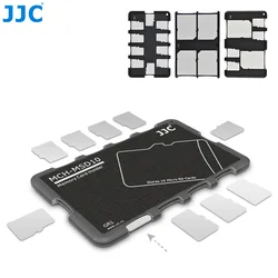 JJC Thin Micro SD Card Holder custodia per schede SD portafoglio dimensioni della carta di credito per SD Micro SD TF Card Hard Shell accessori per foto della fotocamera