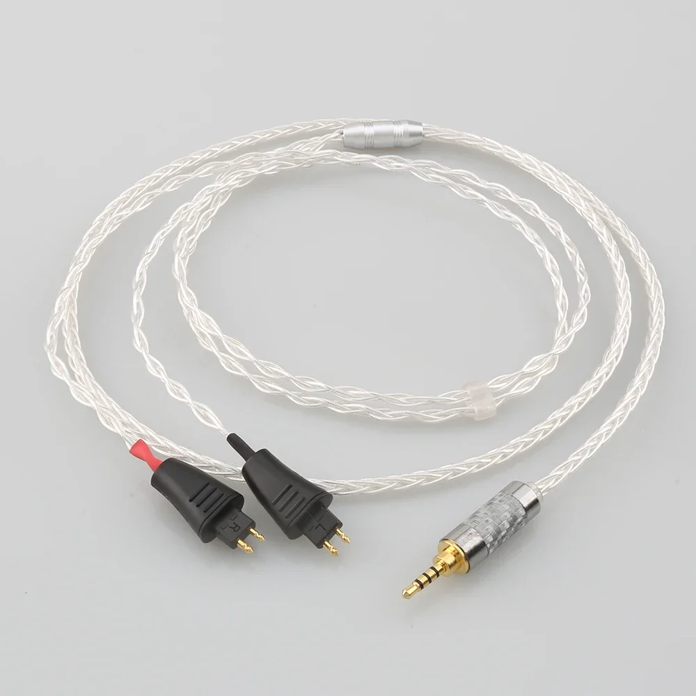 

2.5mm 4.4mm XLR 3.5mm 8 Core Silver Plated OCC Earphone Cable For FOSTEX TH900 MKII MK2 TH-909 TR-X00 TH-600