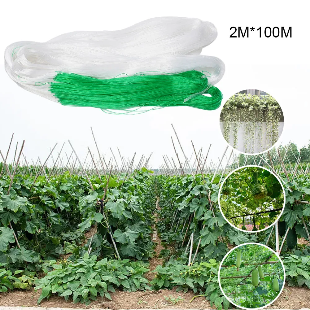 

2M X 100M Cucumber Net Netting Plant Support Net Plant Climbing Horizontal Support Multi-functional Plant Support Net Use