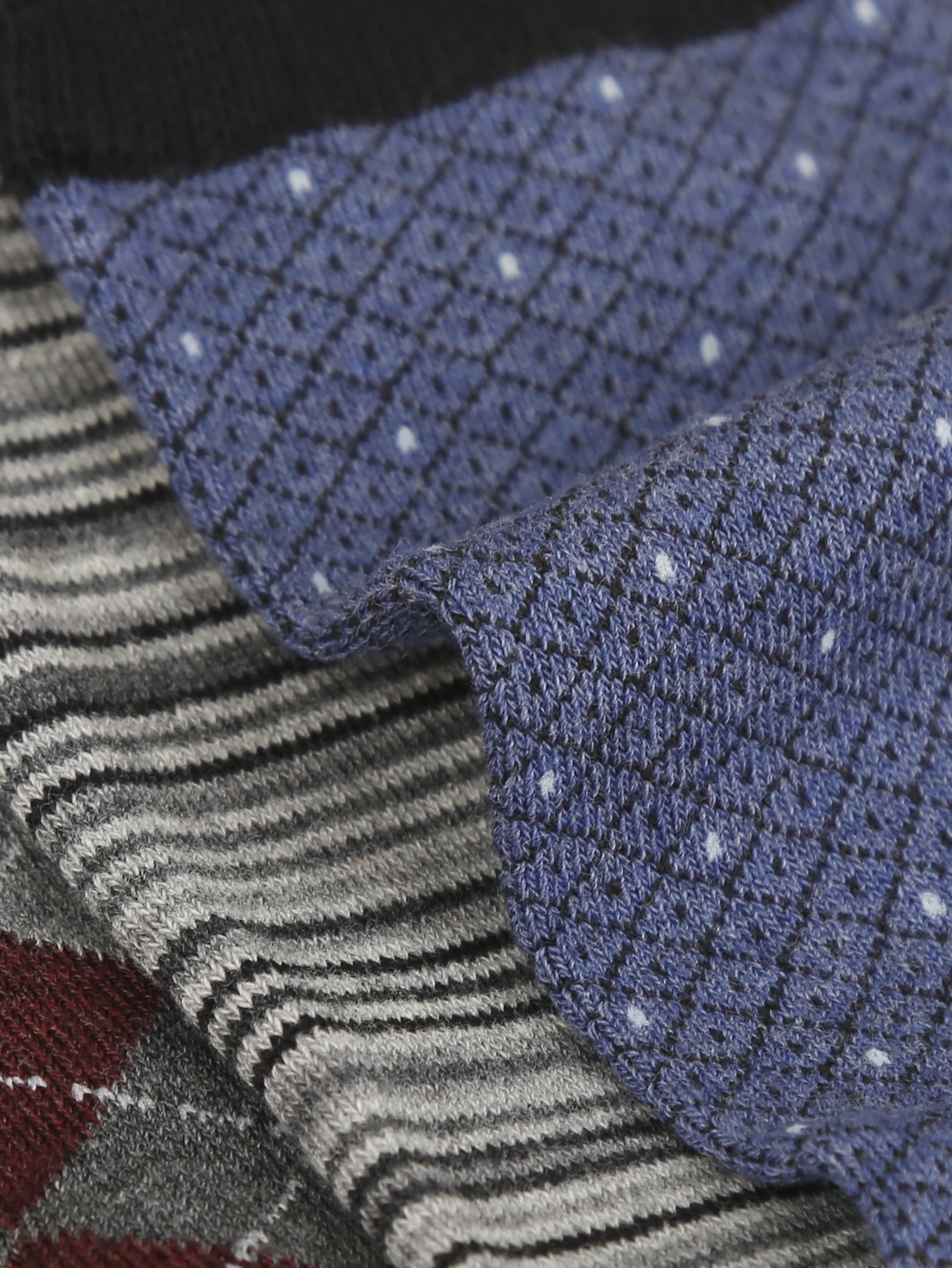 1/3Pairs Mixed Pack Men Polyester Mid Calf Socks Vintage Argyle Stripe Geometric Pattern Casual Dress Socks