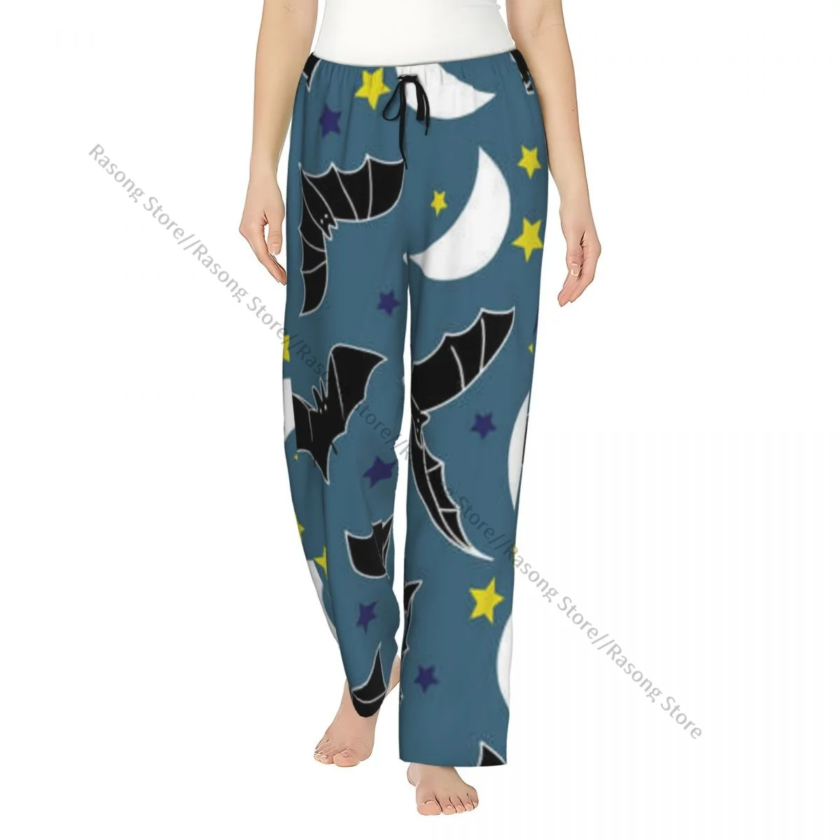 

Women Lounge Pants Soft Night Bats Pattern Pajama Pants Sleepwear