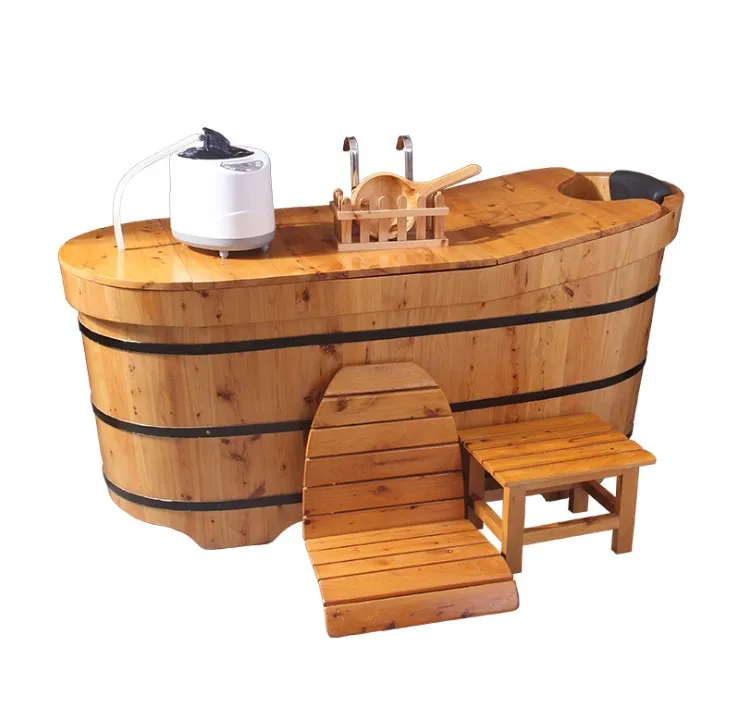 

One Person Oval Wooden Bath Tubs