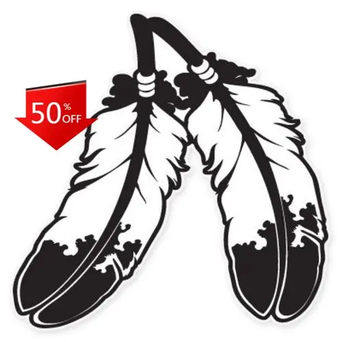 

Feathers Aesthetic Car Camper Van Boat Motor Home Sticker Vintage Unique Cute Cool