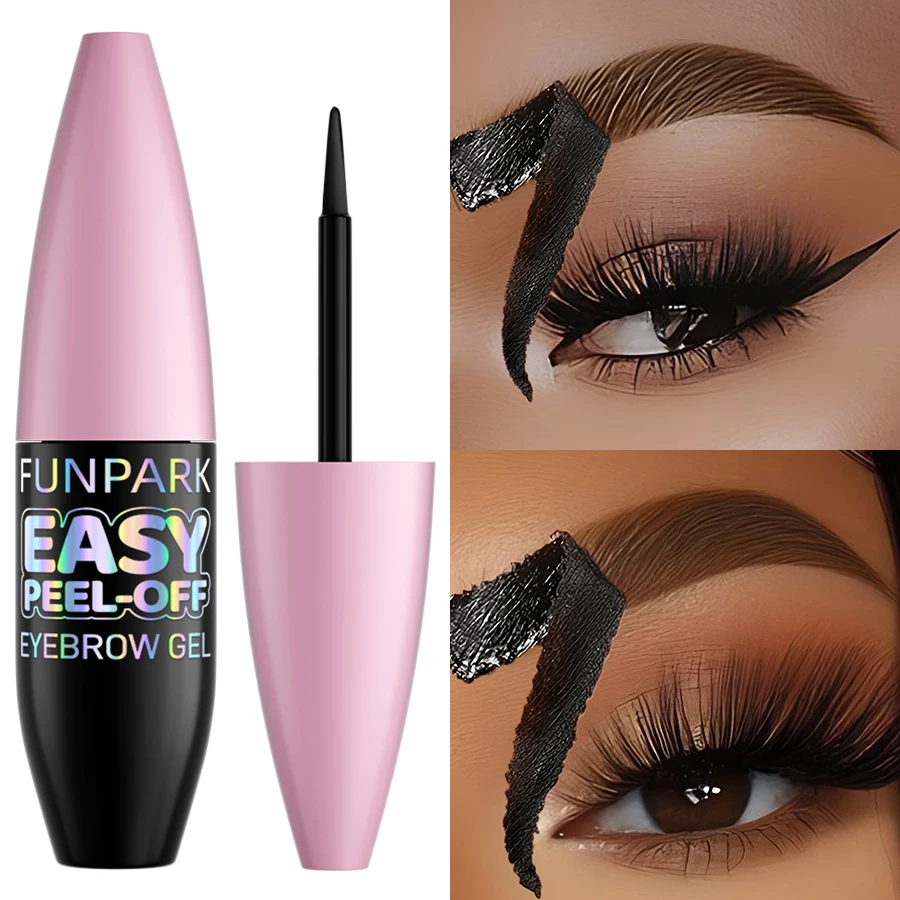 Teinte de tatouage imperméable pour sourcils, 5 couleurs, avec pochoirs, teinte semi-permanente, Gel à sourcils longue durée, maquillage, cadeaux