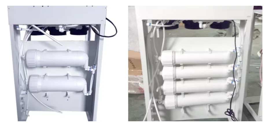 منقي مياه صغير ثلاثي المراحل RO 3.2G خزان مياه الصنبور البلدية 50/75/100 GPD 75GPD نظام التناضح العكسي