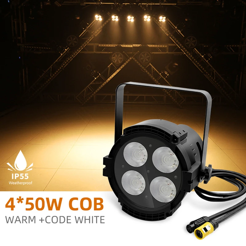 

Stage Light Waterproof Lighting Engineering Activities Outdoor Performance 4*50w Warm And Cold White Fill Light