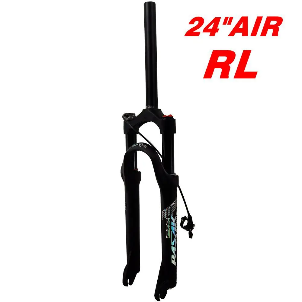 Mountain Bike Front Fork 20 Inch 24 Inch Air Fork Aluminum Alloy Disc Brake 100mm Quick Release Shoulder Wire Controlled Locking