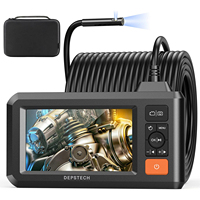 DEPSTECH 1080P Endoscopic Camera Single/Dual Lens Endoscope for Cars Industrial Borescope Inspection Camera with Split Screen