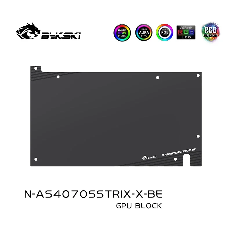 Bykski N-AS4070SSTRIX-X GPU Block Use for ASUS ROG STRIX RTX4070 SUPER / 4070 O12G GAMING Video Card  Water Cooling / Radiator