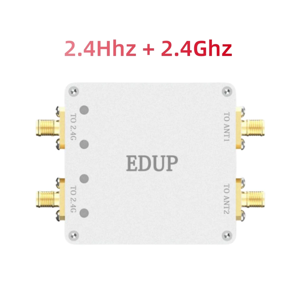 EDUP Drone Signal Amplifier Dual 4W Channel Dual 2.4Ghz Wifi Booster Long Range High Power Wifi Extender Repeater For Router