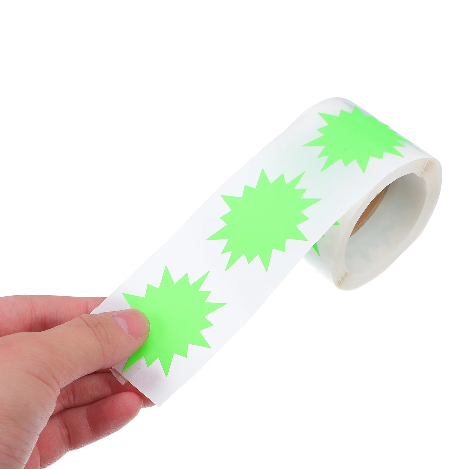 200 قطعة ملصقات أسعار الفلورسنت على شكل انفجار ملصقات بيع للبيع بالتجزئة ساحة المرآب علامات أسعار البيع علامات ذاتية اللصق #1