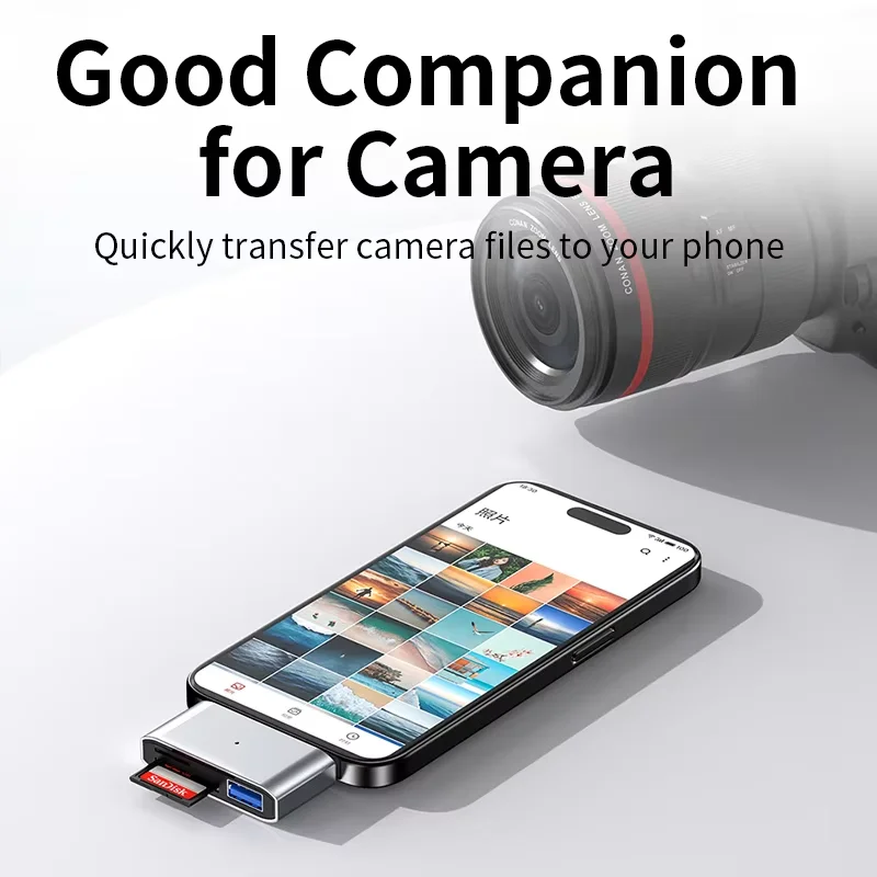 3 en 1 USB3.0 Hub tipo C a USB SD TF lector de tarjetas USB 3,0 2,0 extensión divisor estación de acoplamiento para adaptador OTG de teléfono