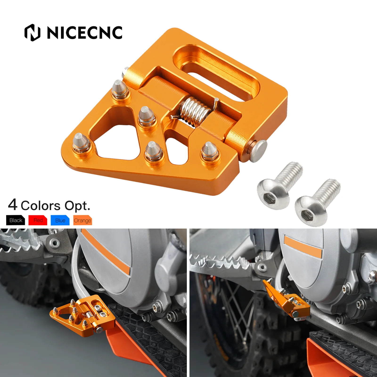 

Folding Brake Pedal Tip For 2021-2023 2022 KTM 390 Adventure R 790 890 Enduro R SMC R 690 Super Adventure 1290 R S T 2015-2023