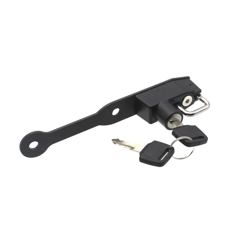 Motorcycle Helmet Lock Side Anti-Theft Security Metal With 2 Keys For Honda CB750 Hornet 23- CBR400R CBR500R CBR650F CB650F