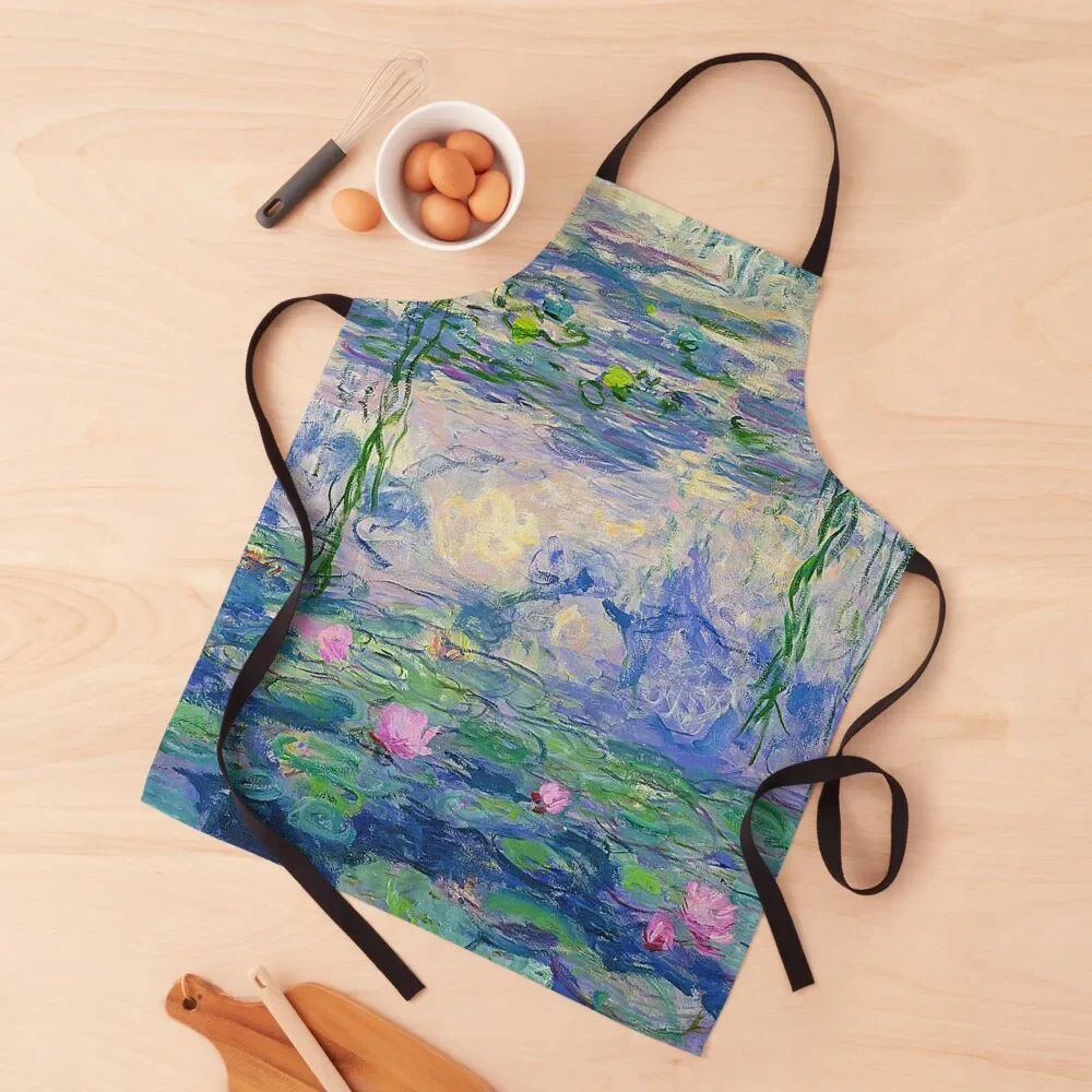 

Water Lilies - Claude Monet Apron For Man Haircut Women's Dress Waterproof Apron